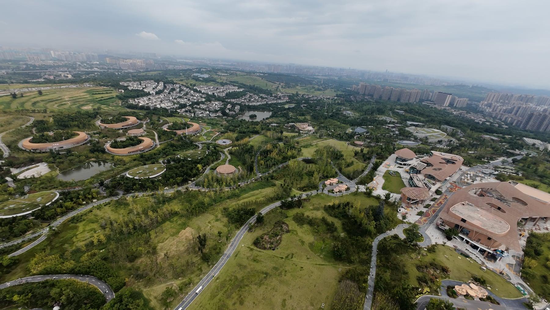 Chengdu Panda Base from above