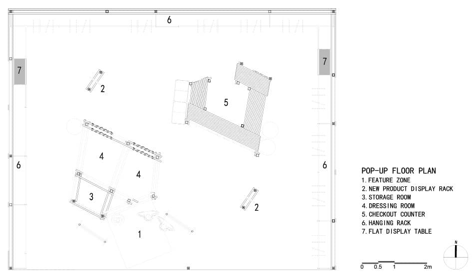 Voronoi polygon layout and bamboo-steel grid