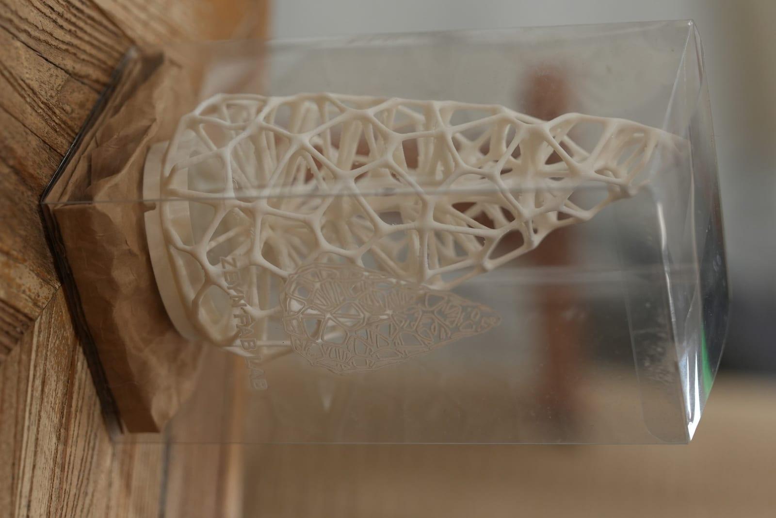 Winter Hollow FDM-printed spruce installation