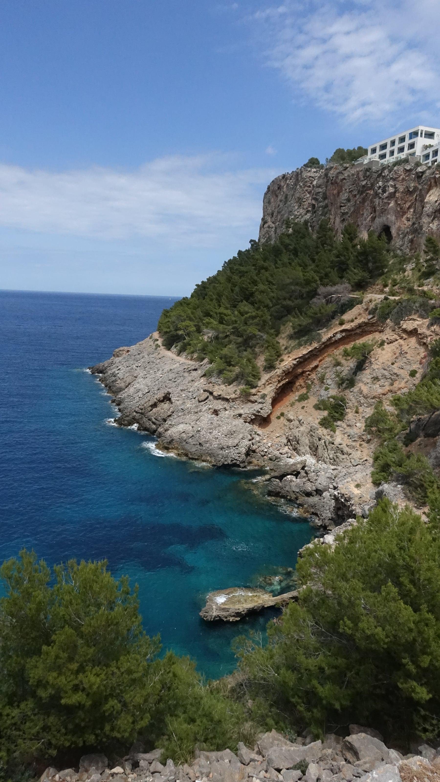 Turquoise cliffs — top-down study I