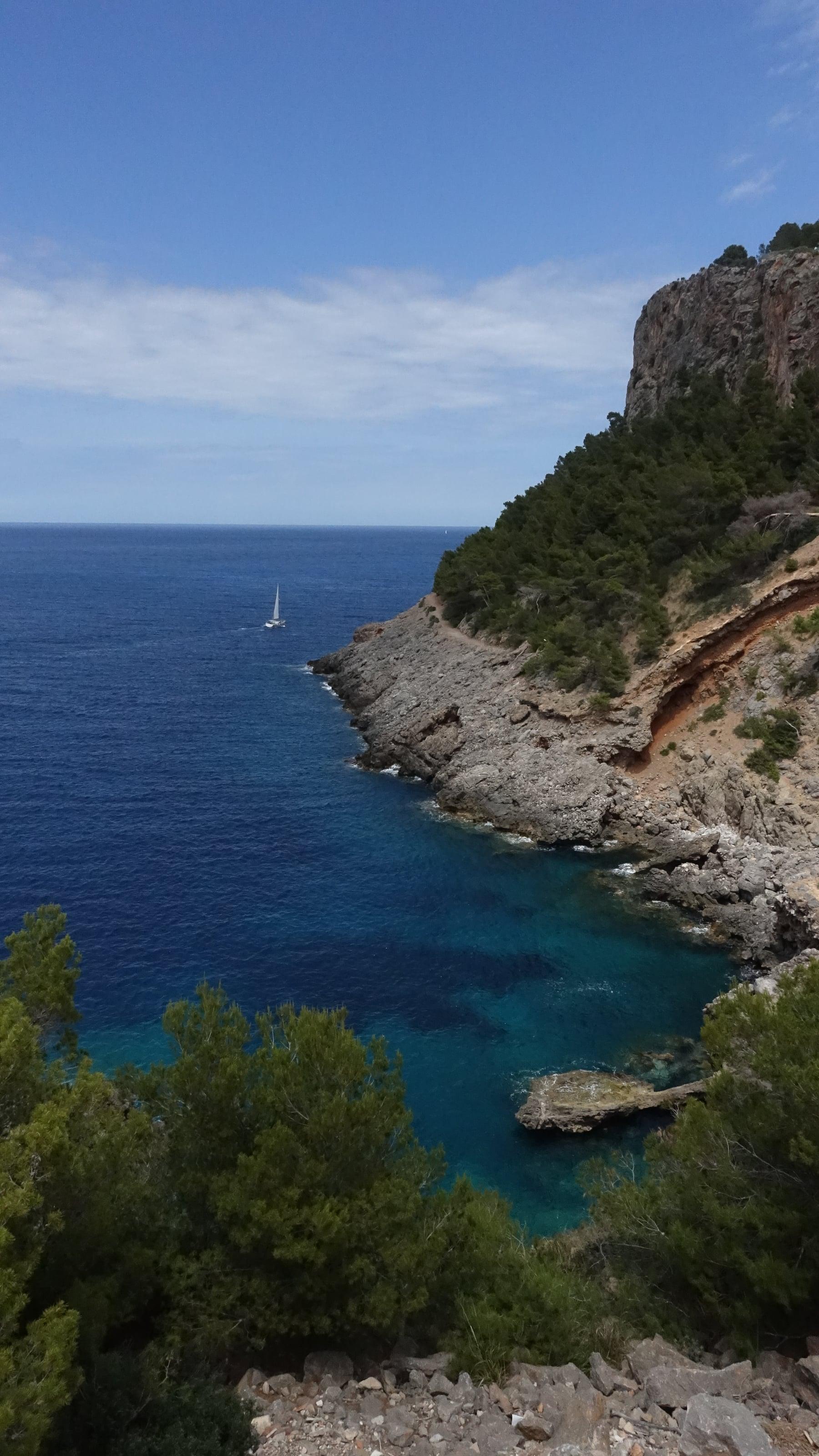 Turquoise cliffs — top-down study III