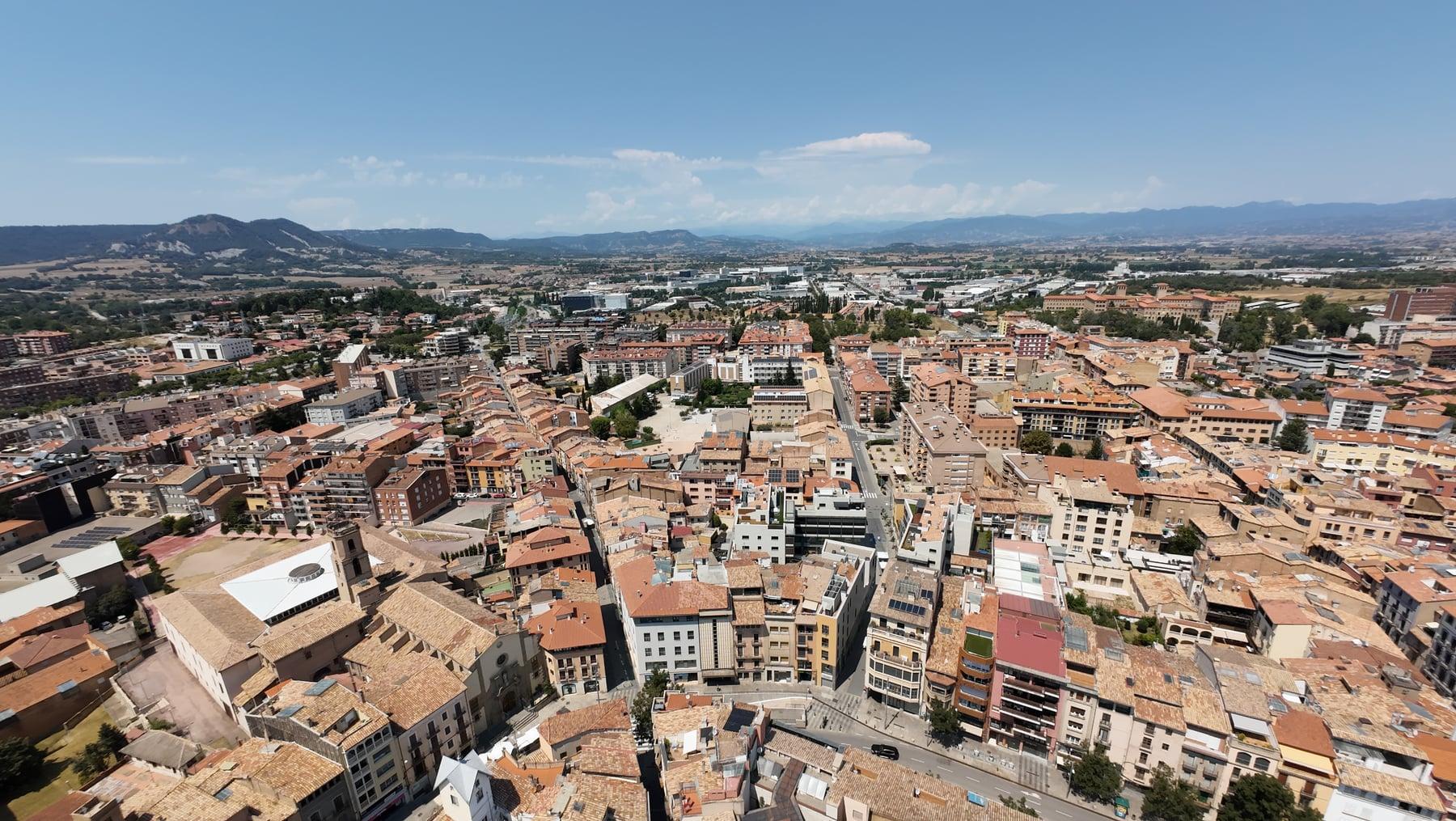 Catalan old town from above