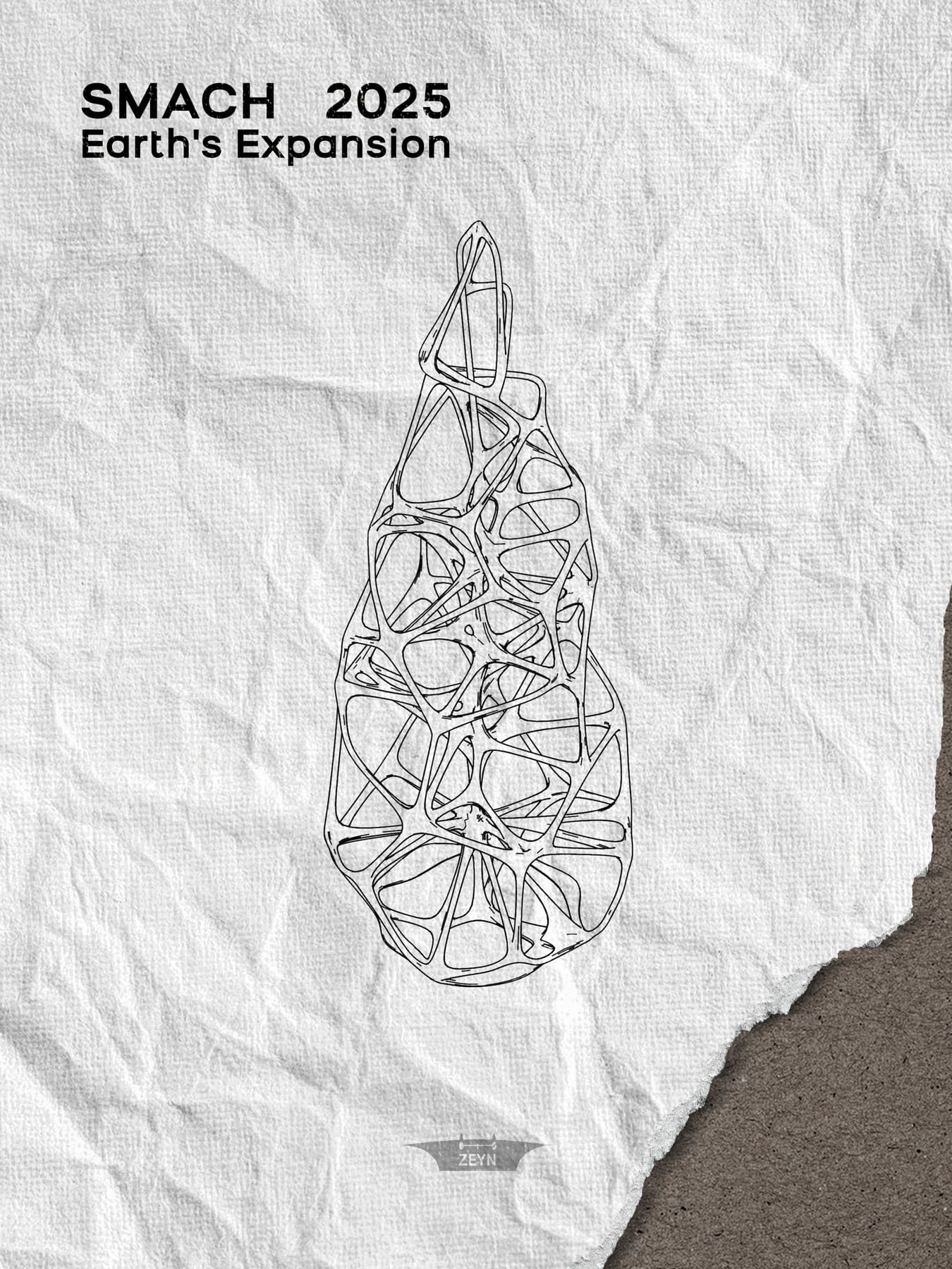 Submission poster — lattice spruce line drawing