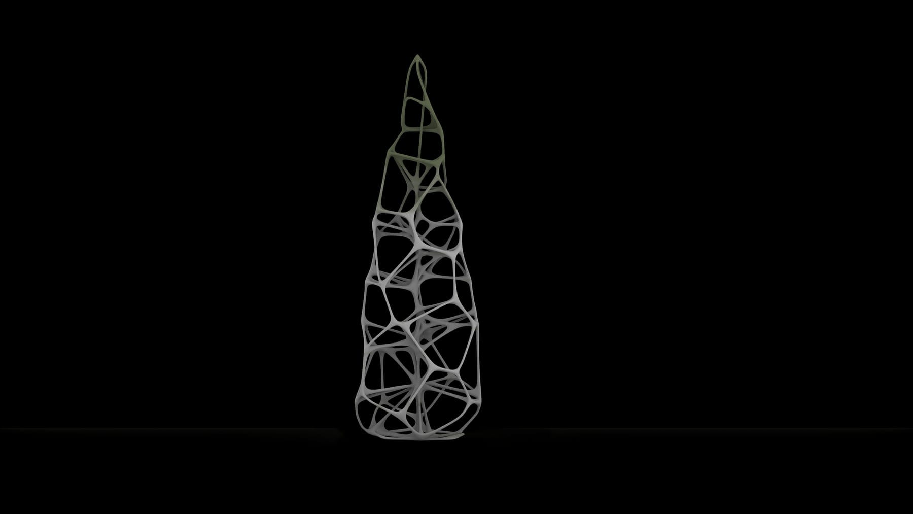 Standing render of the lattice tower