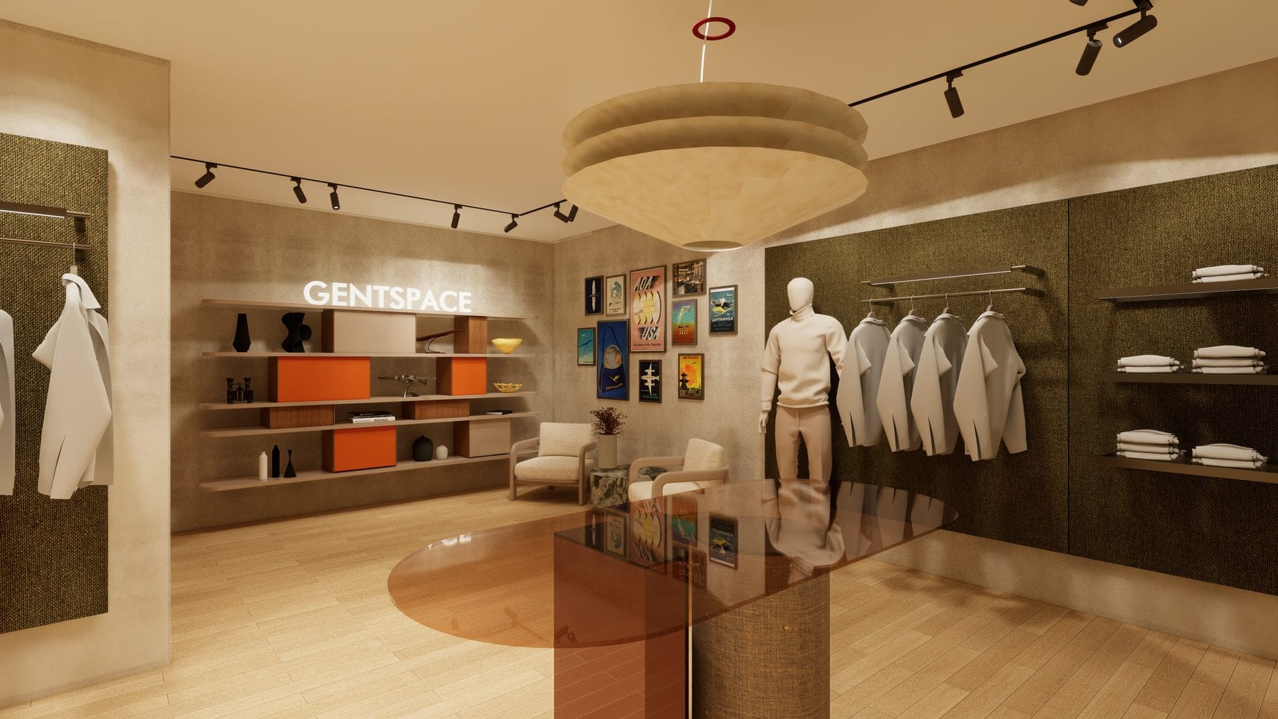 Beijing Guomao store concept render — interior