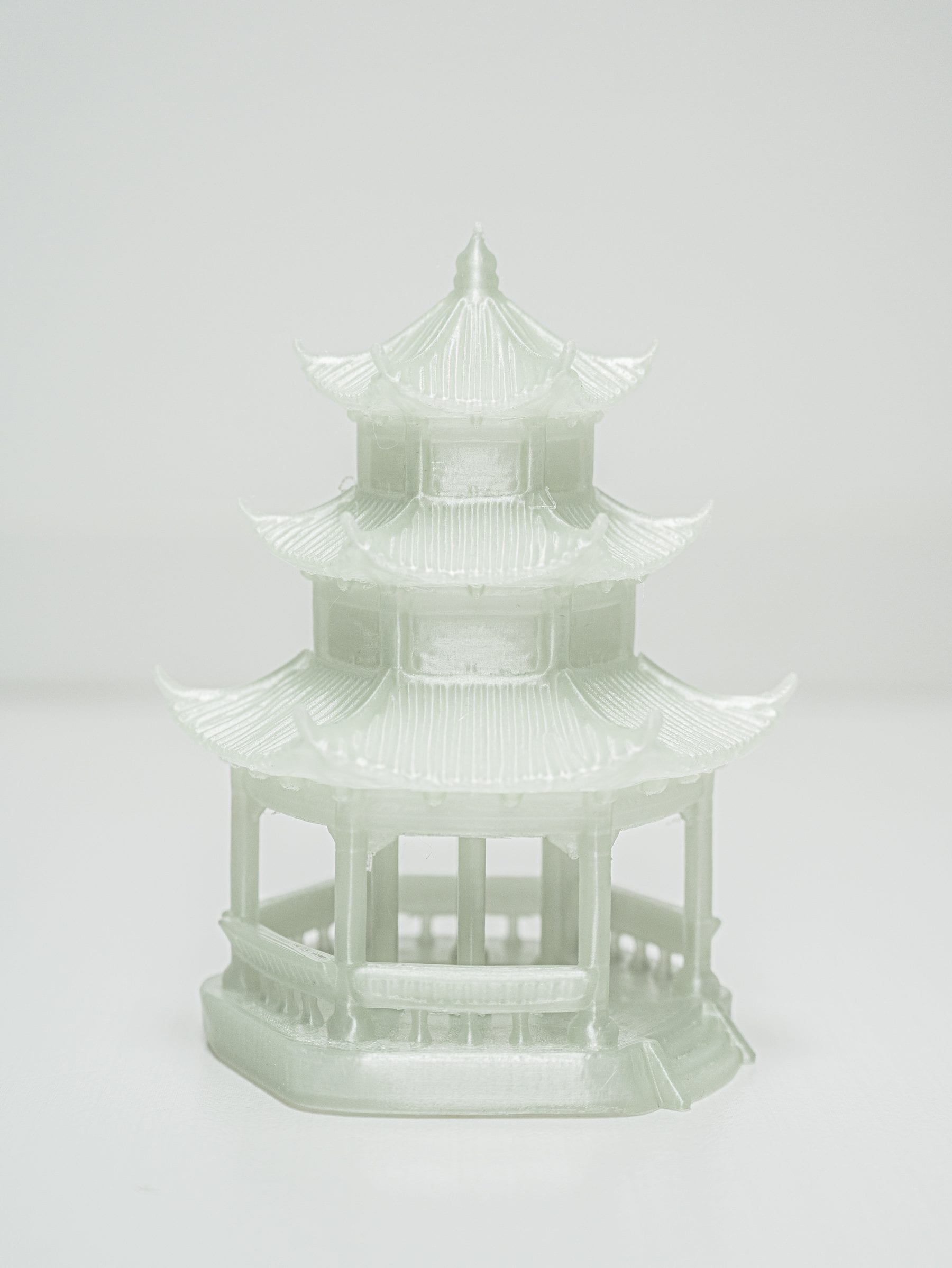 3D-printed study model of the landmark pagoda tower