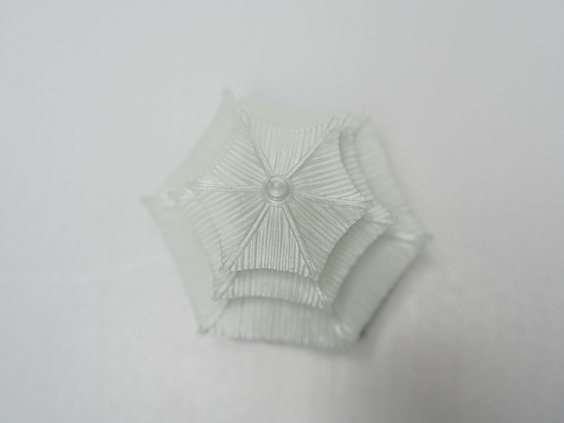 Study model of the pavilion roof, top view