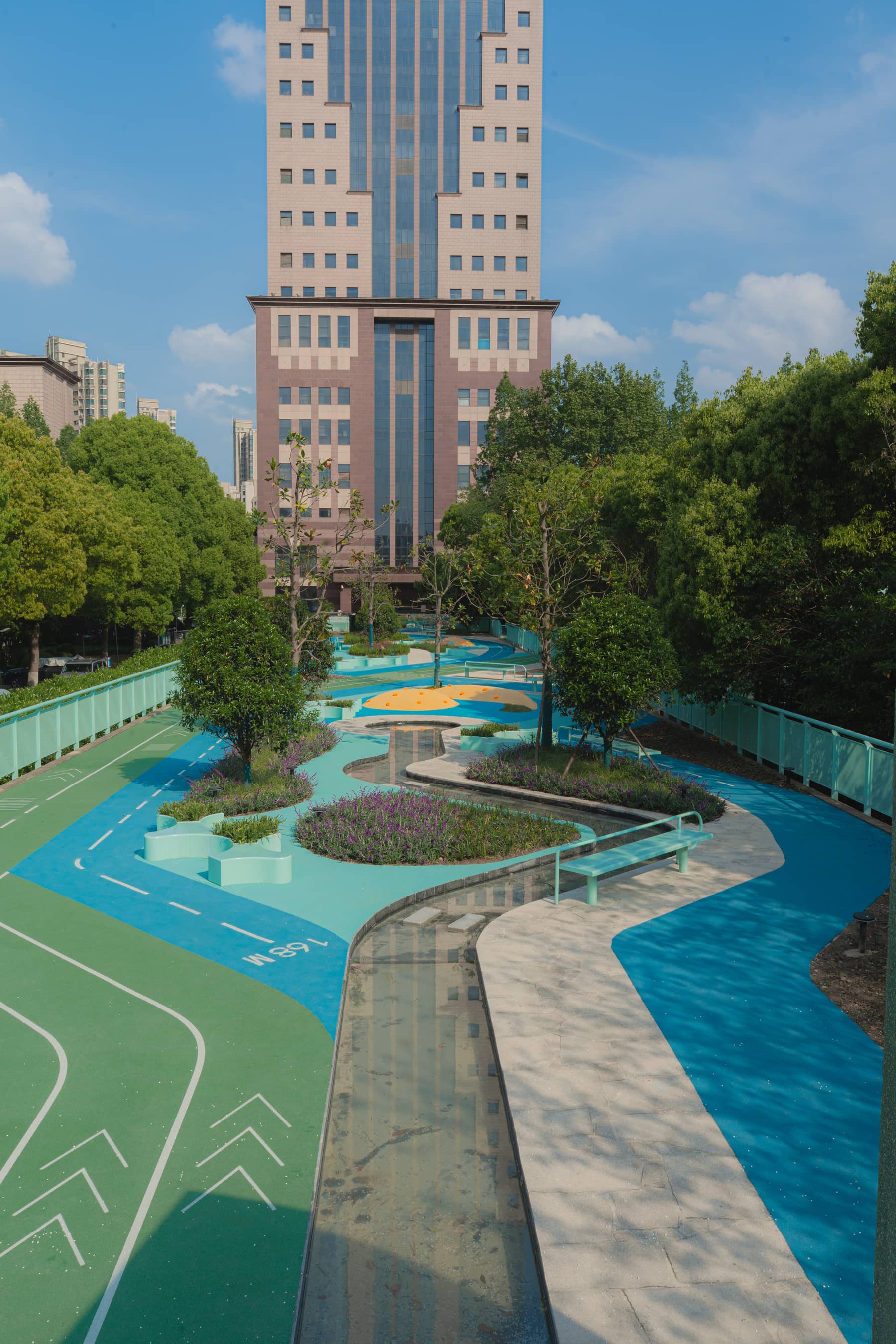 Water's edge with planting