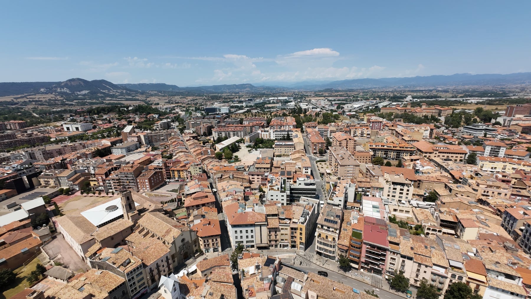 Catalan old town from above